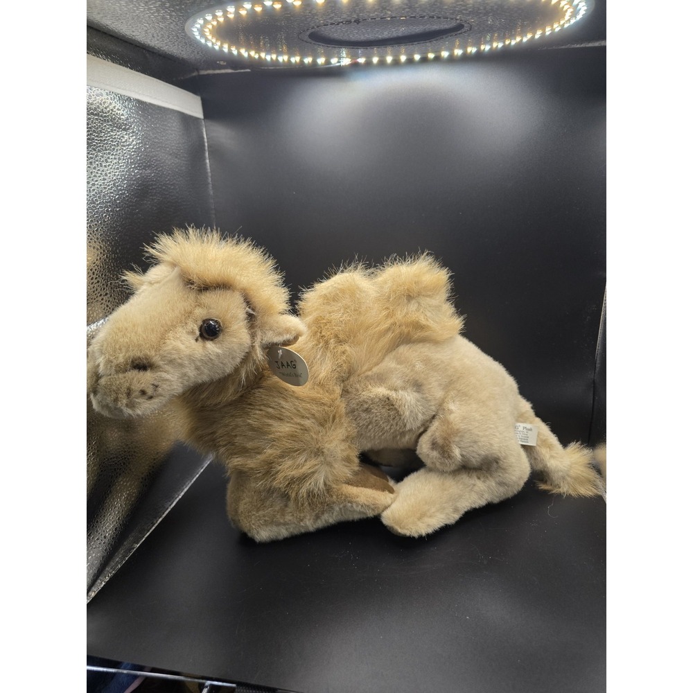 NWT Jaag Two Hump Camel Plush Toy Tan Stuffed Animal World's Best